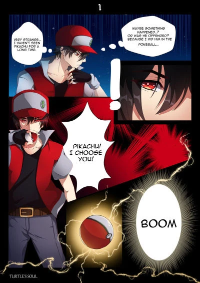 Trainer Red with Pikachu by [TurtlesSoul]