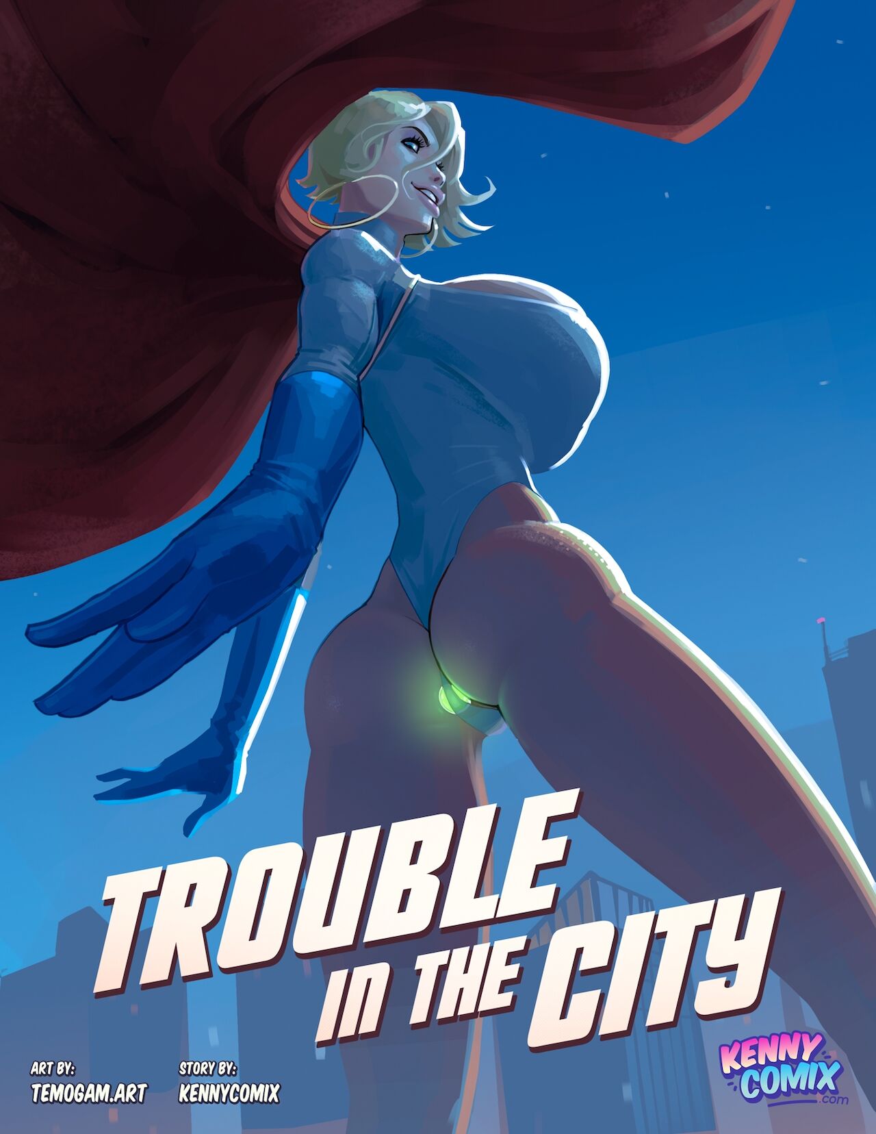 Kennycomix, Temogam Power Girl Trouble in the City 18+ Porn Comics picture pic