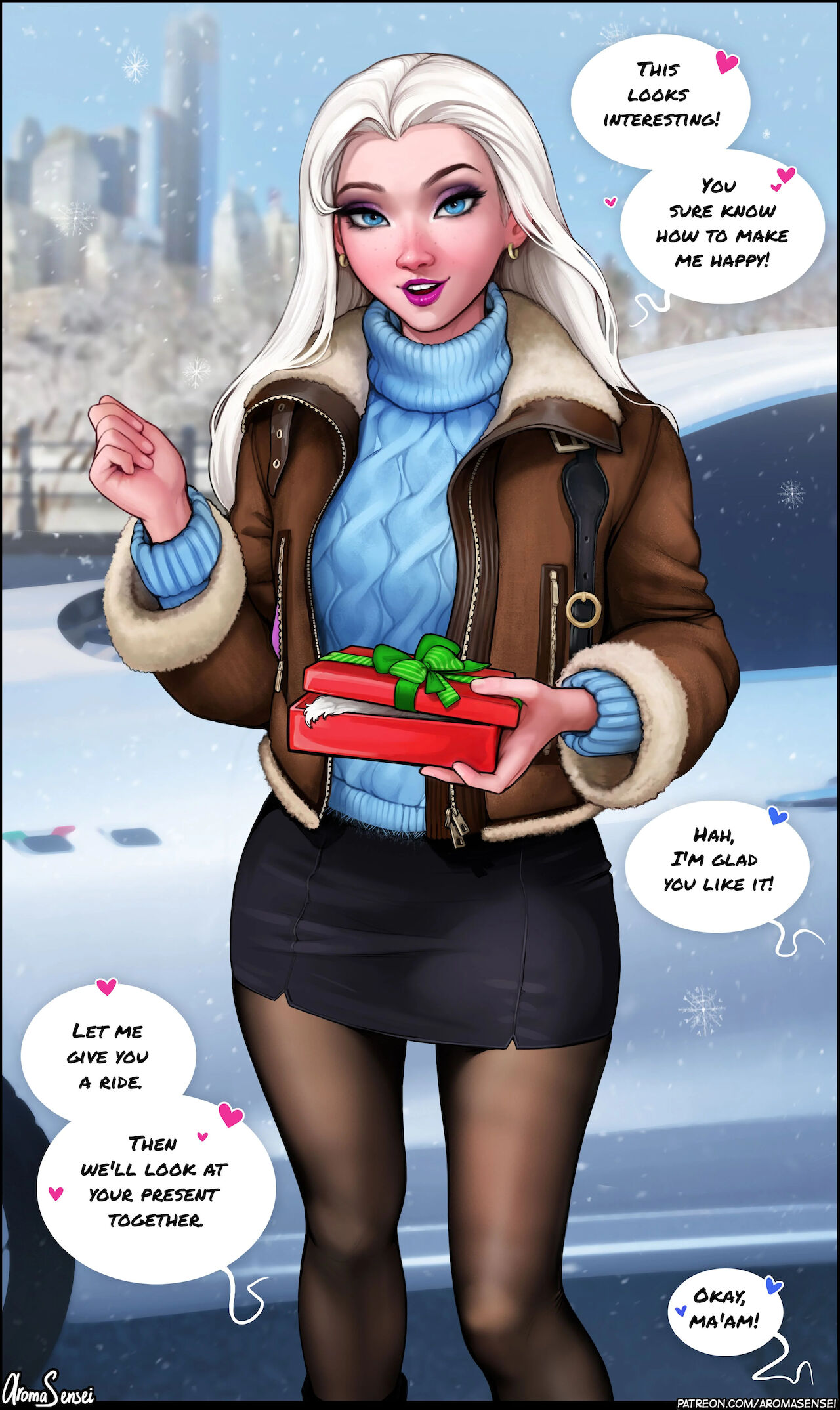 Aroma Sensei] X-Mas Present For Elsa (Frozen) | 18+ Porn Comics