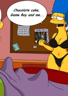Chocolate cake, GameBoy and Marge (26)
