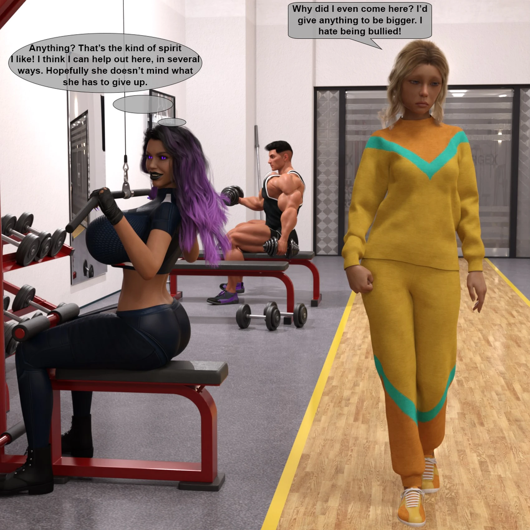 MPCreativeArts Turning Into A Gymbo - Porn Comics Story