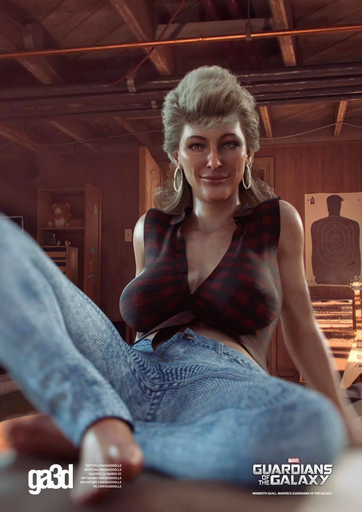 The Mom Spy secretly watching from the doorway