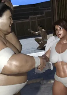 Wrestler Rin’s sumo training (4)