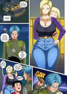 Android 18 and Trunks001