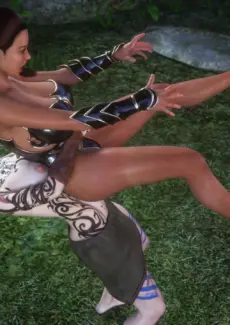 Cavegirl Zoey Vs Warrior Krissy (10)