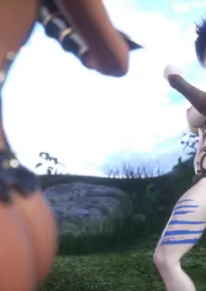 Cavegirl Zoey Vs Warrior Krissy (5)