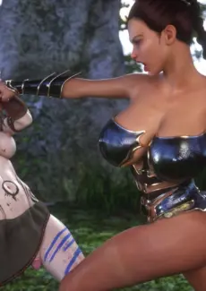 Cavegirl Zoey Vs Warrior Krissy (8)