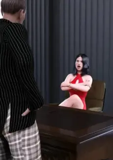 Office MILF Boss Punishes Her Employee (22)