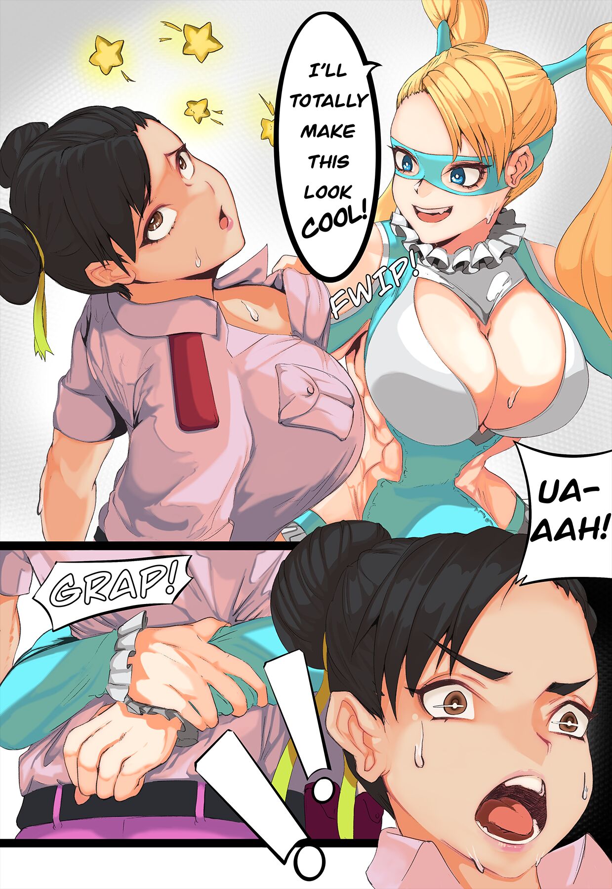 Kkun88] Bearhug - Rainbow Mika x Chun-Li (Street Fighter) | 18+ Porn Comics