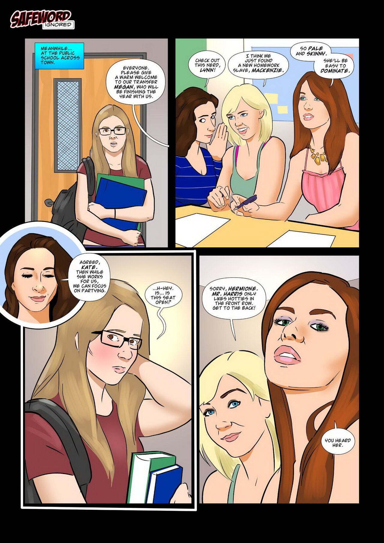 Safeword - Femdom Academy | 18+ Porn Comics