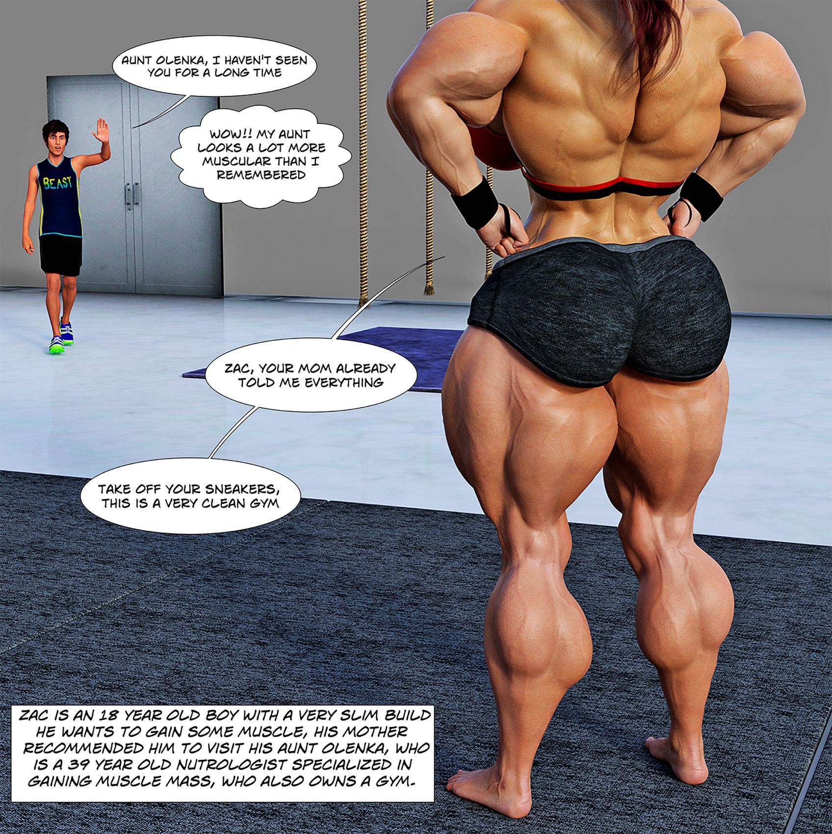 Huge muscles porn comics