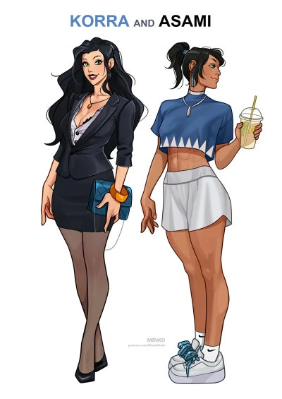 [Olena Minko] Korra and Asami: Office Story