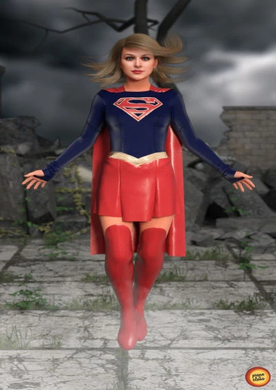 ProneToClone – Supergirl Melissa Benoist & Superman