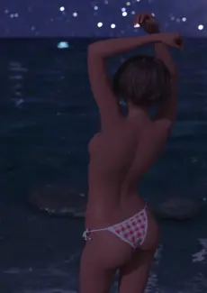 Sex With Her Nephew At The Beach (3)