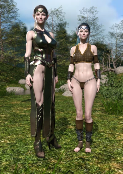 Ck3dstudio – Elf queen and princess