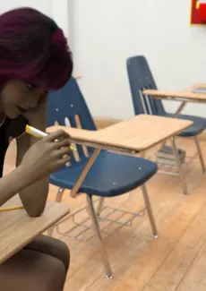 Siblings Caught Teacher Smoking At School (12)