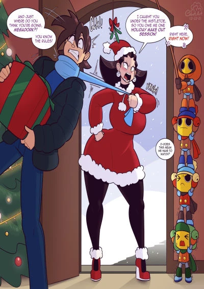 Tron and Megaman Happy Holiday – Cobatsart