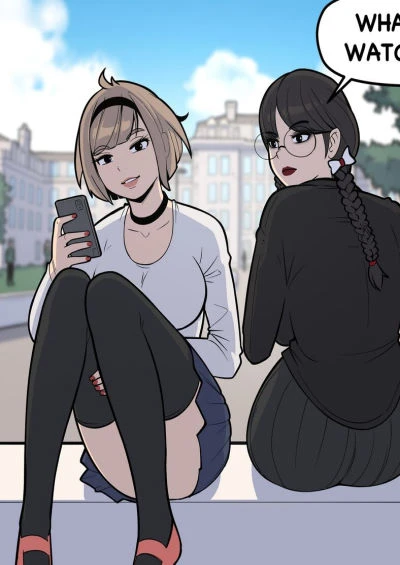 Lewdua – Watching videos at school