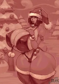 Liz Bandicoot winter bikini 007