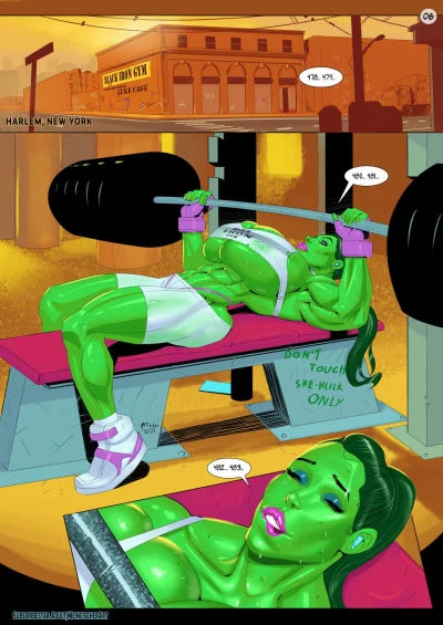 [MeinFischerArt] She-Hulk pumping iron