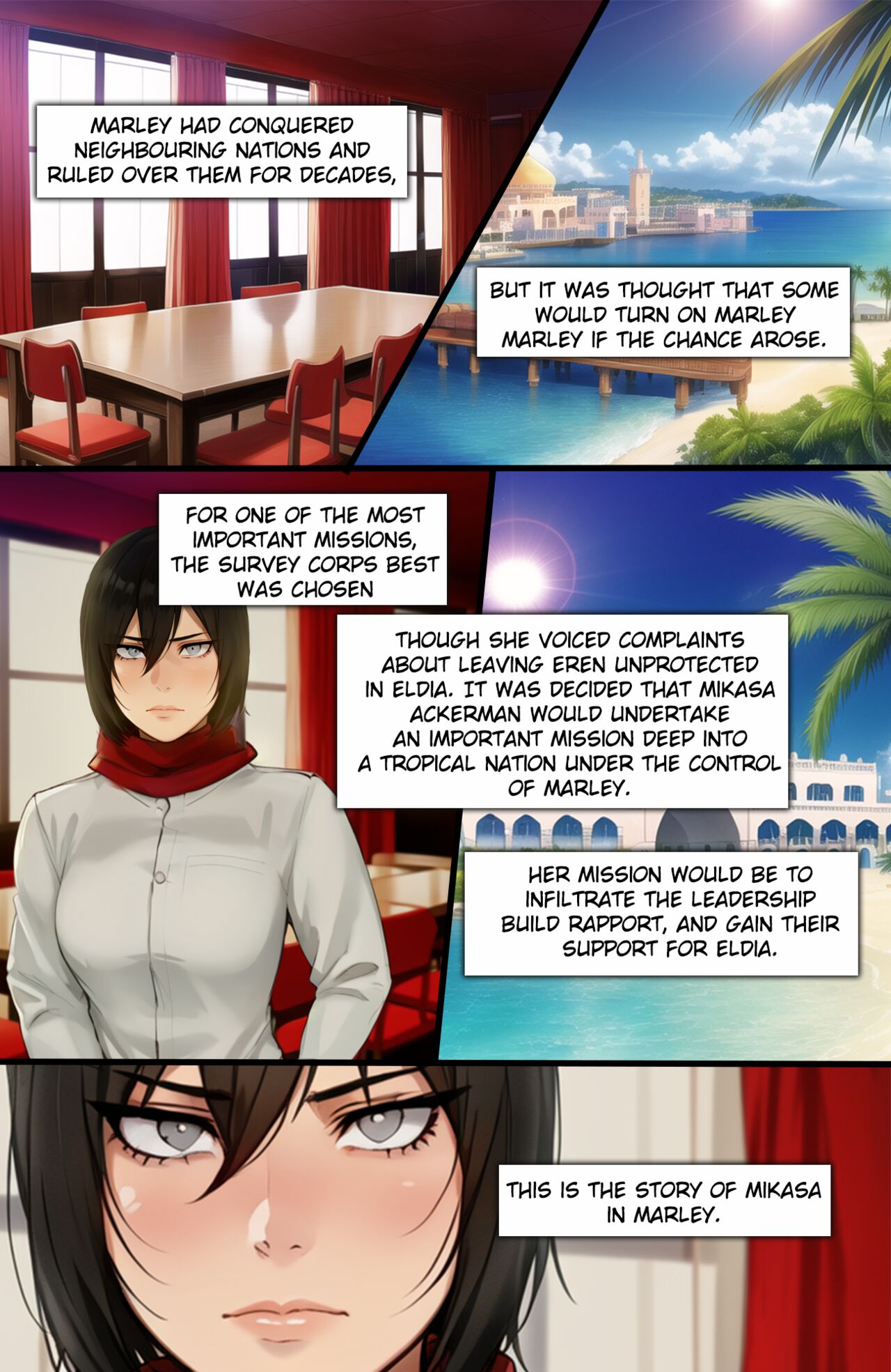 Inusanjp] Mikasa in Marley 1 | 18+ Porn Comics