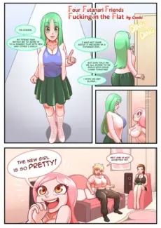 Four Futanari Friends Fucking in the Flat Four Futanari Friends Fucking in the Flat