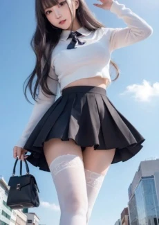 Giant girl looking down (20)