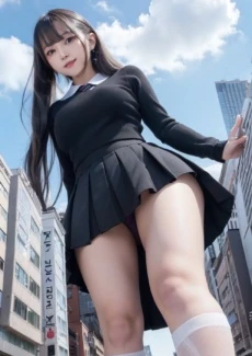 Giant girl looking down (24)