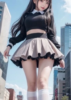 Giant girl looking down (26)