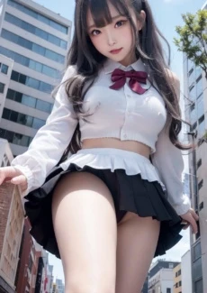Giant girl looking down (27)