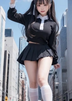 Giant girl looking down (28)