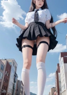Giant girl looking down (29)