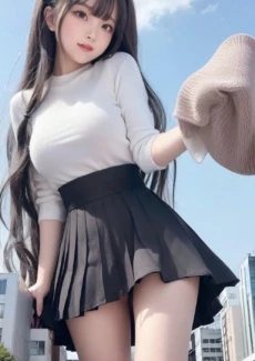 Giant girl looking down (32)