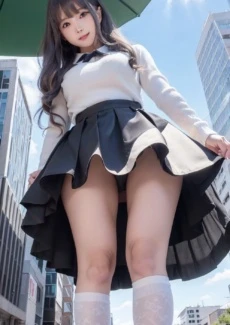 Giant girl looking down (36)