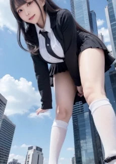 Giant girl looking down (44)