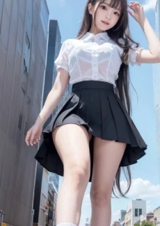 Giant girl looking down (65)