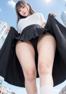 Giant girl looking down (66)