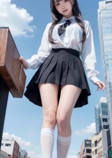 Giant girl looking down (71)