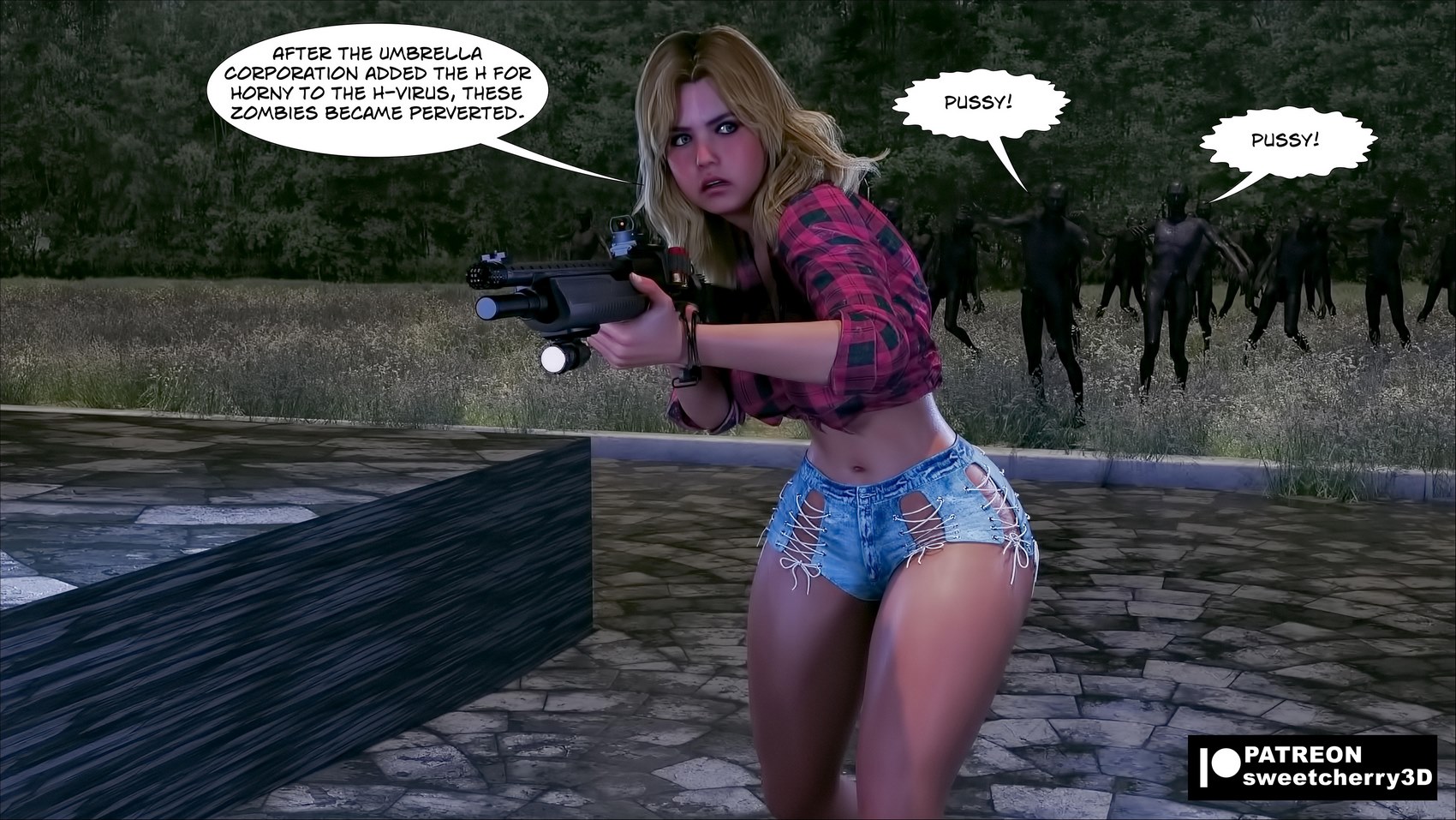 SweetCherry3D - Resident Evil 1 | 18+ Porn Comics