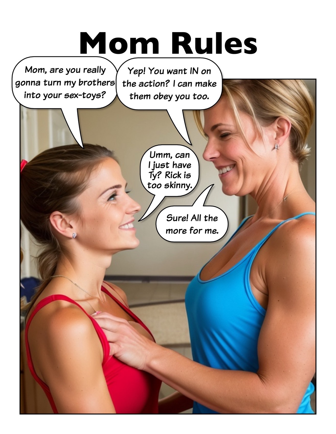 AI Generated - AI Mom Rules | 18+ Porn Comics