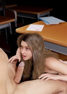 Schoolgirl Alice suck and fuck teacher (9)