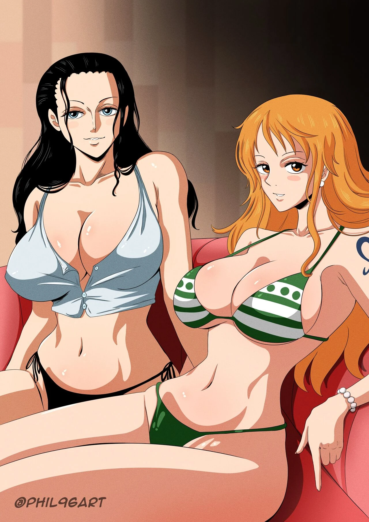 Nami and Robin anticipate more forbidden delights