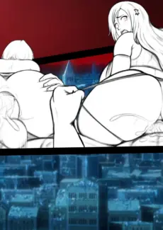 Rukia x Orihime in the 1000 Year ANAL Orgy 0027