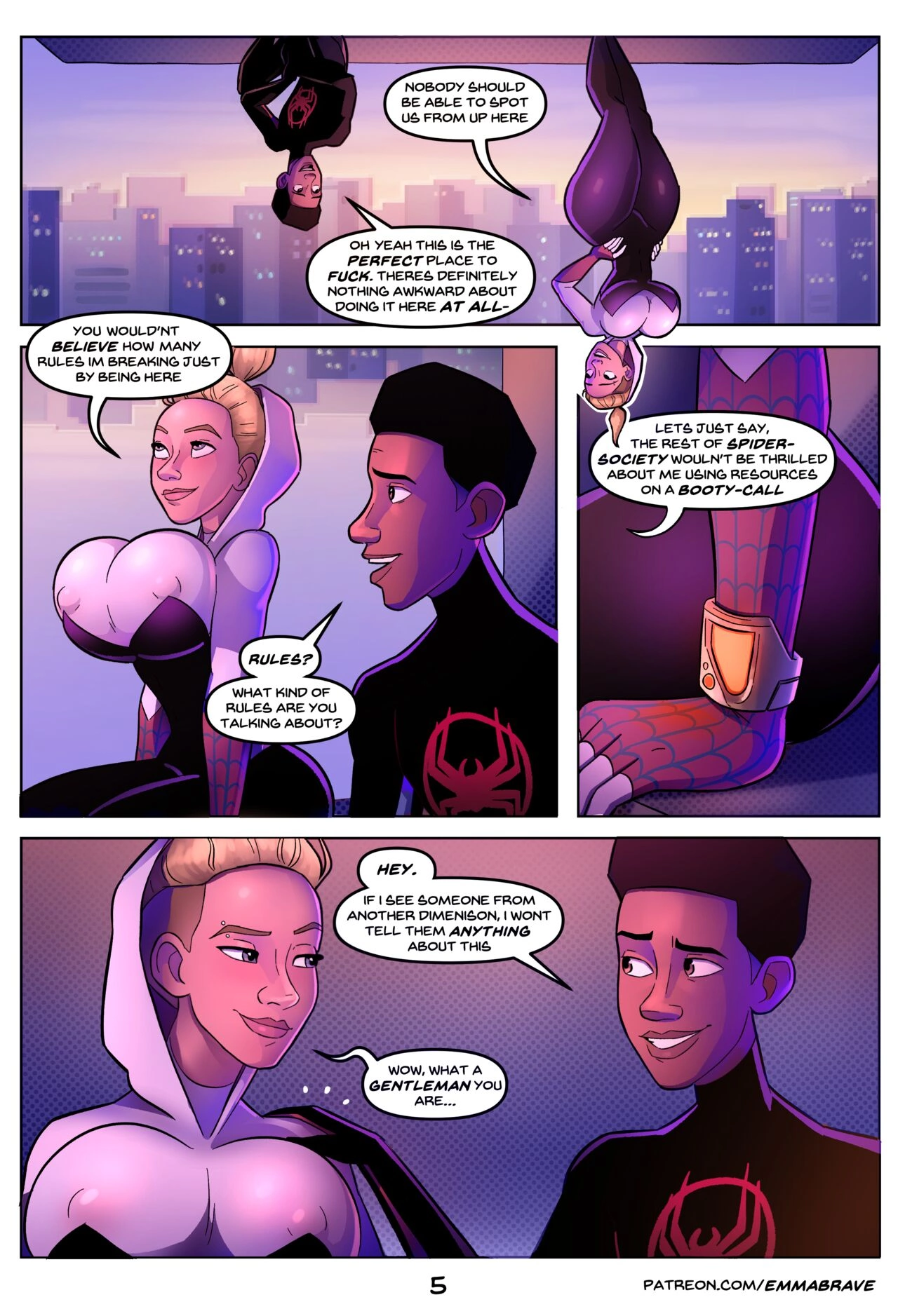 Discover Spider-Man Into The Spiderverse Porn Comics 18+