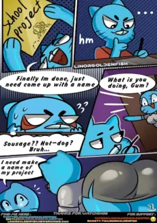 [Linor Goldenfish] Home Study (The Amazing World of Gumball)