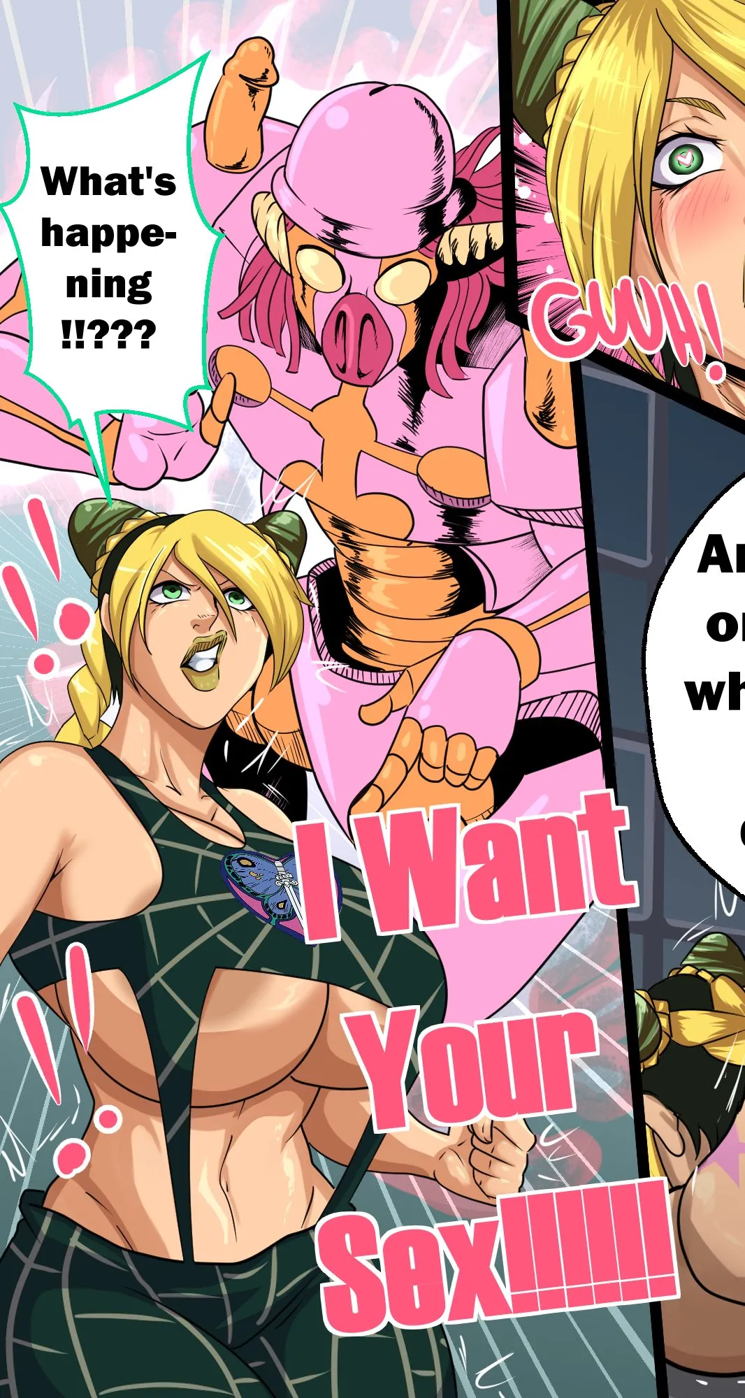 “I Want Your Sex” (Kuyo Jolyne stand fight)