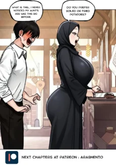 Affair with my hijab aunt 10003