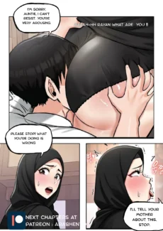 Affair with my hijab aunt 10005