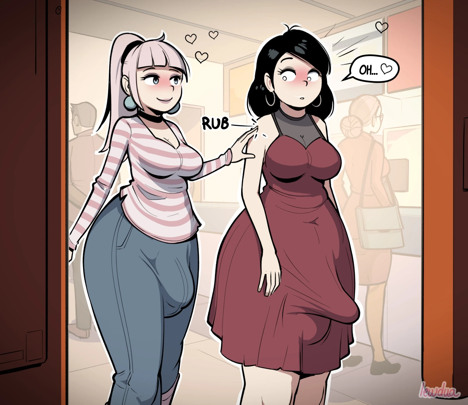 Lewdua – Magali and Chloe dating